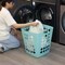 Flexible Plastic Laundry Basket - Square Storage Hamper with Side Handles for Easy Carrying - Versatile Organizer for Laundry, and Household Storage